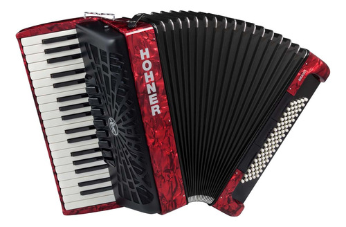 Acordeon A Piano Hohner A16431s Bravo Iii 80 Bajos Rojo Prm