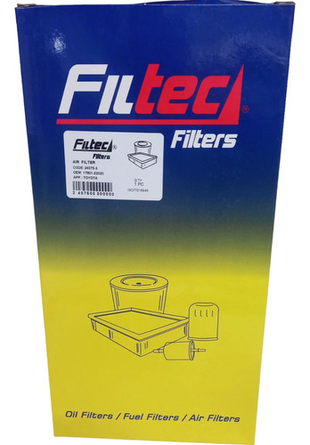 Filtro De Aire Para Byd F3 1.5 Gasolina 2009-2017