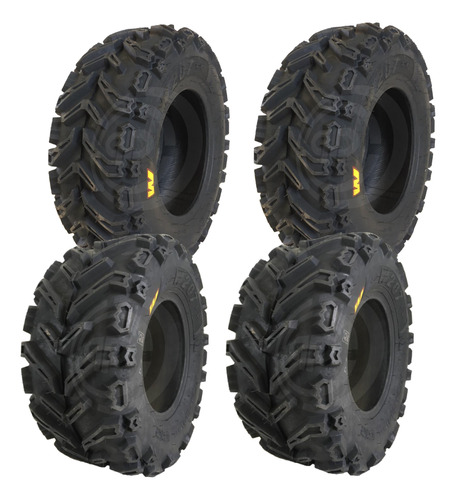 Jogo Pneu 24x8-12 E 24x10-11 Bkt W207 - Atv Honda Trx420