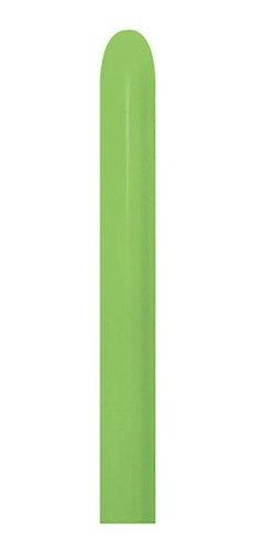 Imagen 1 de 1 de Bolsa Con 50 Globos Salchicha 360s Color Verde Lima