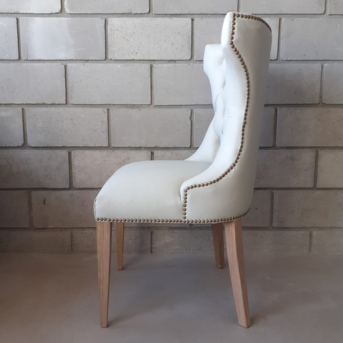Imagen 5 de 10 de Silla Comedor Cabecera Capitone Madera Paraiso Premium