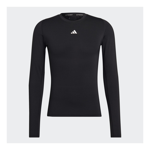 Imagen 3 de 10 de Remera Manga Larga De Entrenamiento Techfit Hk2336 adidas