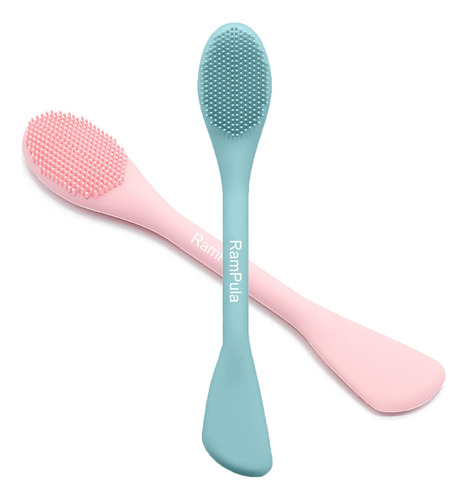 Cepillo Facial 2 En 1 De Silicona Para Limpieza Y Exfoliació Color