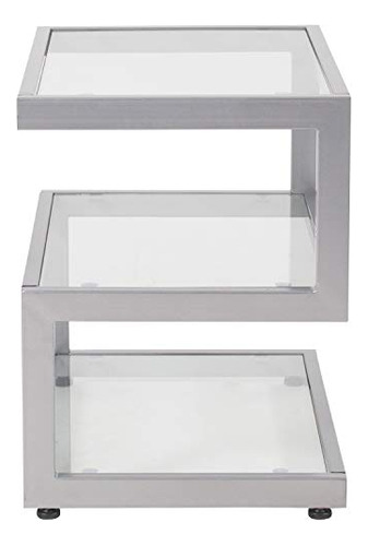 Muebles De Flash Ashmont Colección Mesa De Cristal Auxiliar 