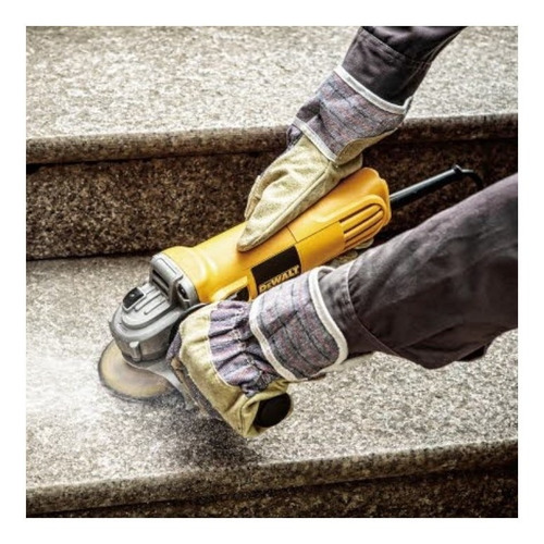 Esmerilhadeira angular DeWalt DWE4118 de 50 Hz amarelo 950 W 220 V + acessório