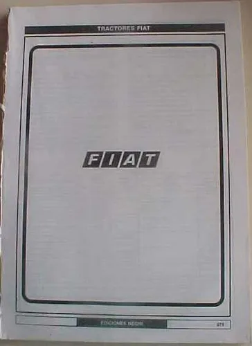Manual Reparaciones Tractor Fiat 400 600 700 800 900 1100 (Usado)