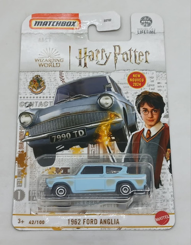 Ford Anglia 1952 Matchbox Harry Potter Wizarding World Celeste