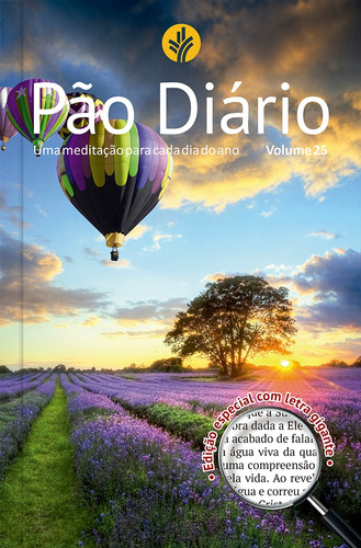 Pão Diário Volume 25 Letra Gigante - Paisagem, de Pão Diário. Editora Ministérios Pão Diário, capa mole em português, 2021
