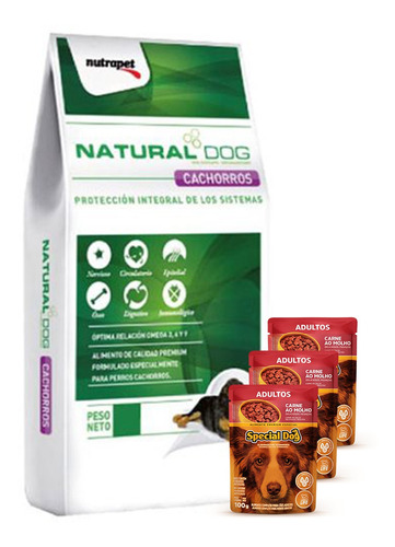 Comida Perro Cachorro Natural Dog 14kgs +regalo