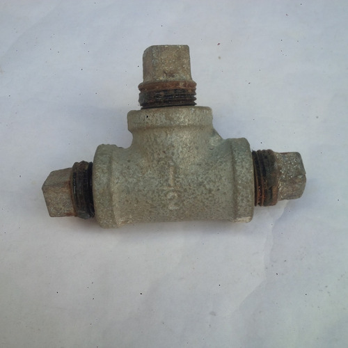 Te Llave De Agua Gas Cromada Bronce Y Galvanizada.