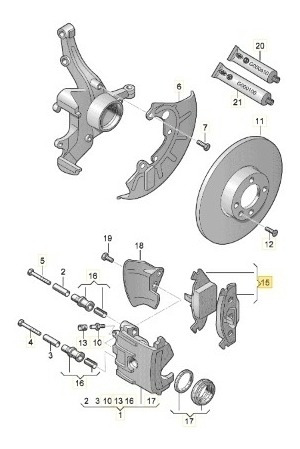 Balatas Delanteras Virtus 2.0 S/sensor Vw Fritec