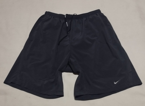 Short Deportivo Nike Talla L Grande Color Gris Oscuro (Usado)