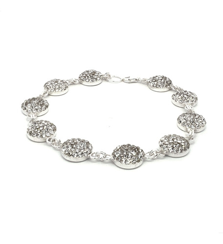 Pulsera De Plata 925 Elegante Circulos Con Circonias Agálea 