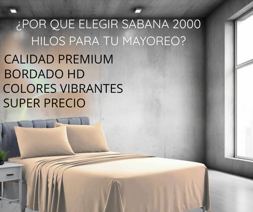 Sabana 2000 Hilos Mayoreo Por Caja Ind- Matrimono- King Size Individual Caja