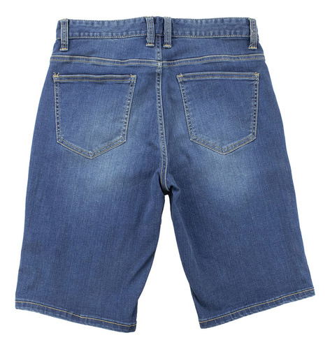 Bermuda Short De Mezclilla Para Dama, Slim Fit Talla 28-m