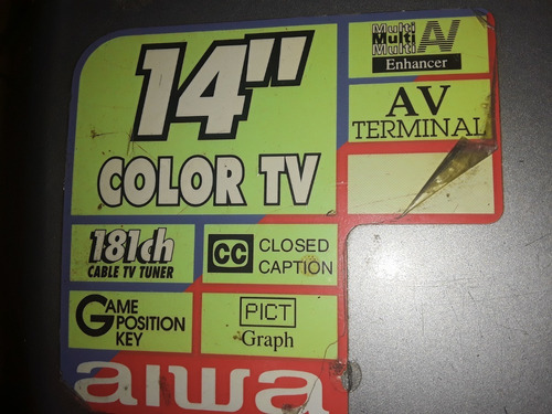 Televisor A Color Marca Aiwa Modelo Cn140 Buen Estado!!!