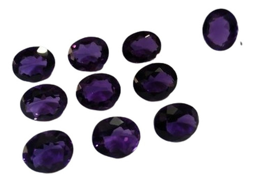 Ametista Extra Do Sul Calibrada 9x11 Mm Com 32,5 Ct Roxo