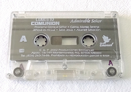 Cuarteto Comunion Admirable Señor Cassette 2002 P. Emmanuel 