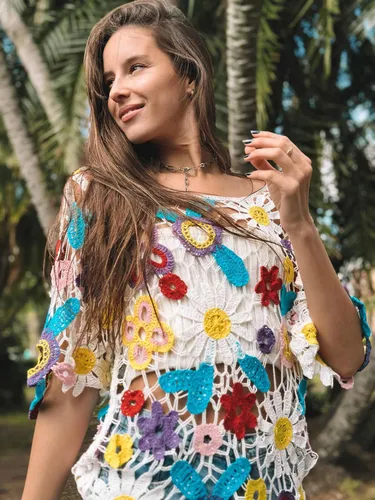 Remera tejida online crochet