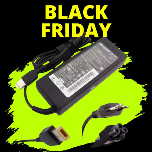 Imagem 4 de 4 de Carregador Fonte Lenovo T440 T450 T460 T470 Plug Retangular