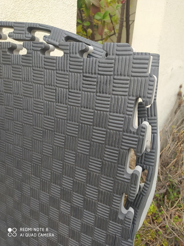 Imagen 5 de 8 de Pack 2un Tatami 100x100x2,5cmnegro/gris Despacho Gratis Stgo
