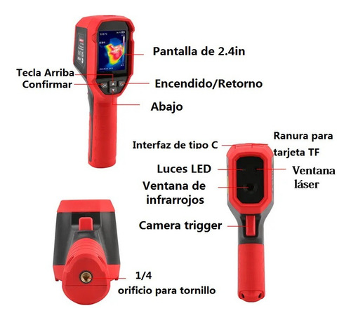 Cámara Termográfica Infrarroja Uni-t Uti120s For Inspección
