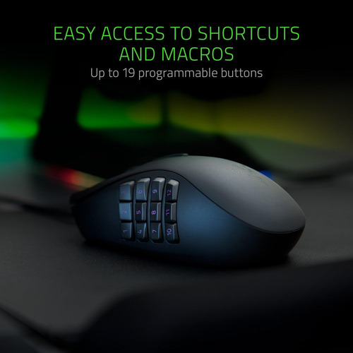Razer Naga Trinity De Raton Gamer, 3 En 1, Óptico, 16000 Dpi