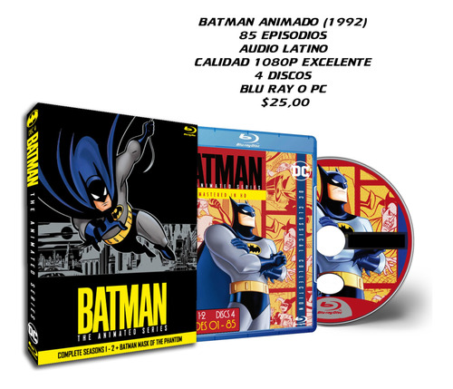 Batman Serie Animada Completa 1992 Hd 1080p Latino