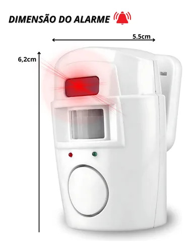 Kit Alarme Residencial Sem Fio Com Sensor E Controles