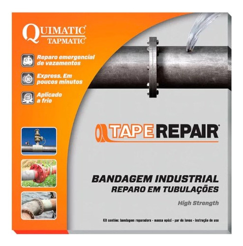 Bandagem Industrial Taperepair 5cm X 3,6m Tr1 Tapmatic