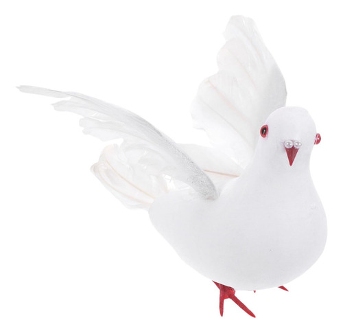 Decoración De Palomas Artificiales Esculturas De 20cmx13cm