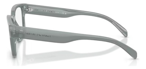 Lentes Oftalmólogos Armani Exchange Ax3124u 8375 Auténticos 8375 Shiny Opal Grey