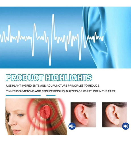 2 Parches Unisex Para Los Oídos Para Aliviar El Tinnitus.
