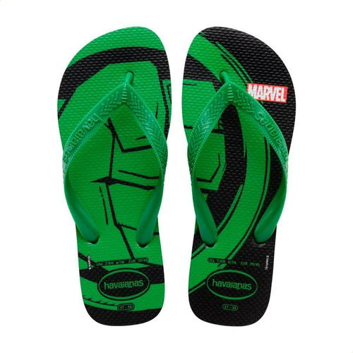 Chinelo Masculino Havaianas Top Marvel Verde - 4146953