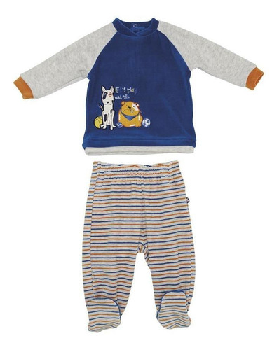 Conjunto Bebé Niño Azul Pillin