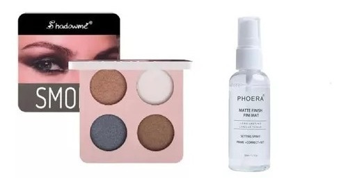 Kit De Belleza, Paleta De Sombras + Fijador De Maquillaje