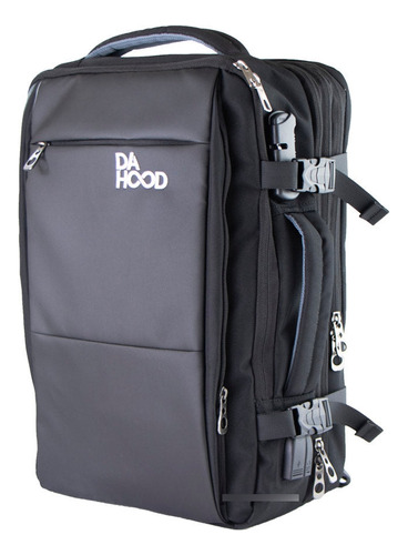 Mochila Viajera Usb Porta Laptop Para Cabina Dahood Negro