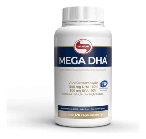 Mega Dha 1500mg Dha E 300mg Epa (120 Caps) - Vitafor