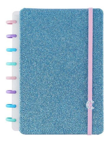 Caderno Inteligente A5 Lets Glitter Ocean Blue - Cia52131