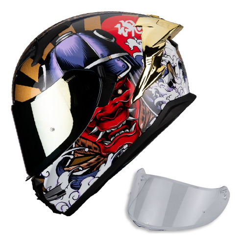 Hax Helmets. Casco Integral Dot Ece. Modelo Obsidian Samurai