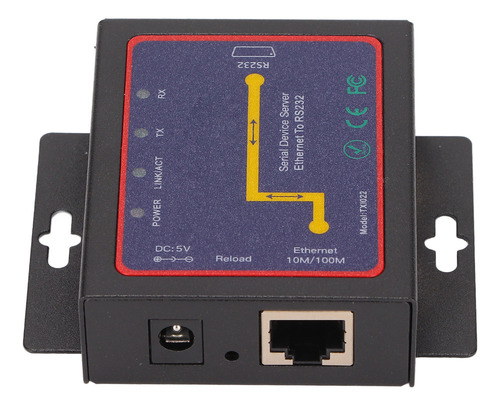 Z Convertidor Rs232 A Ethernet Rj45 10/100m, Velocidad De