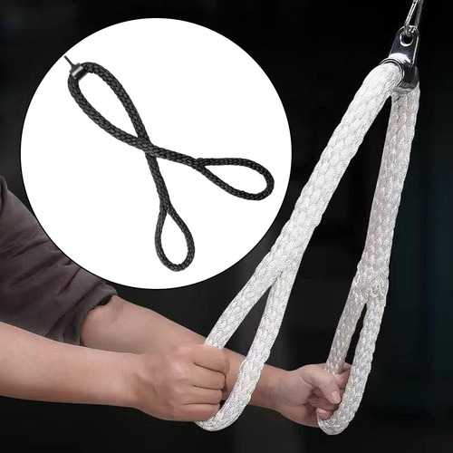 Accesorio De Cuerda De Extensión Tríceps 0,7 Metros Negros