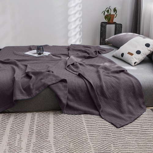 Manta De Cama De Algodón, Manta Térmica De Algodón Doble De