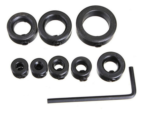 Ts 8 Piezas Profundidad De Taladro Topes Collares Anillo