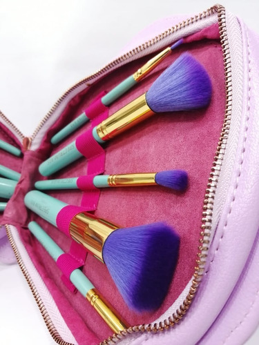 Set Brochas Maquillaje Spectrum Concha 10 Brochas