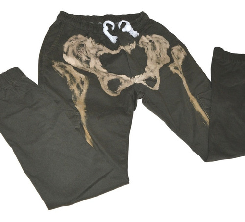 Imagen 3 de 6 de Pantalon Cargo Esqueleto Huesos Elastizado Babuchachupin T46