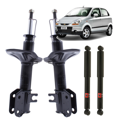 Kit Amortiguadores Chevrolet Spark 06/15 Delant + Traseros