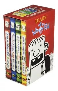 Estuche (4) Libros Diary Of A Wimpy Kid [ Pasta Dura ] 1-4