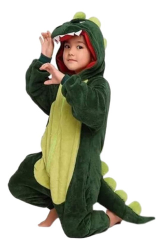 Pijama Fiesta De Niños Dinosaurio Mono Suelto