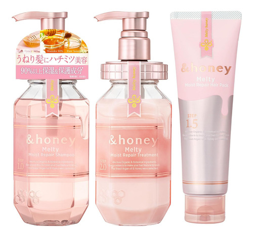 Shampoo Honey Melty Shampoo &Honey Melty Moist Repair 1.0 - 440ml en dosador de 440mL